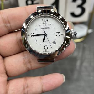 Bv Cartier Pasha Collection / 44mm Steel Bracelet Model with Leather Strap Included / Powered by Japanese Citizen 9019 Modified Original 1847MC Automatic Mechanical Movement